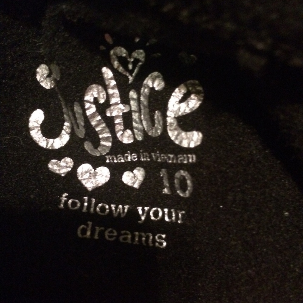 Justice fleece hoodie jacket